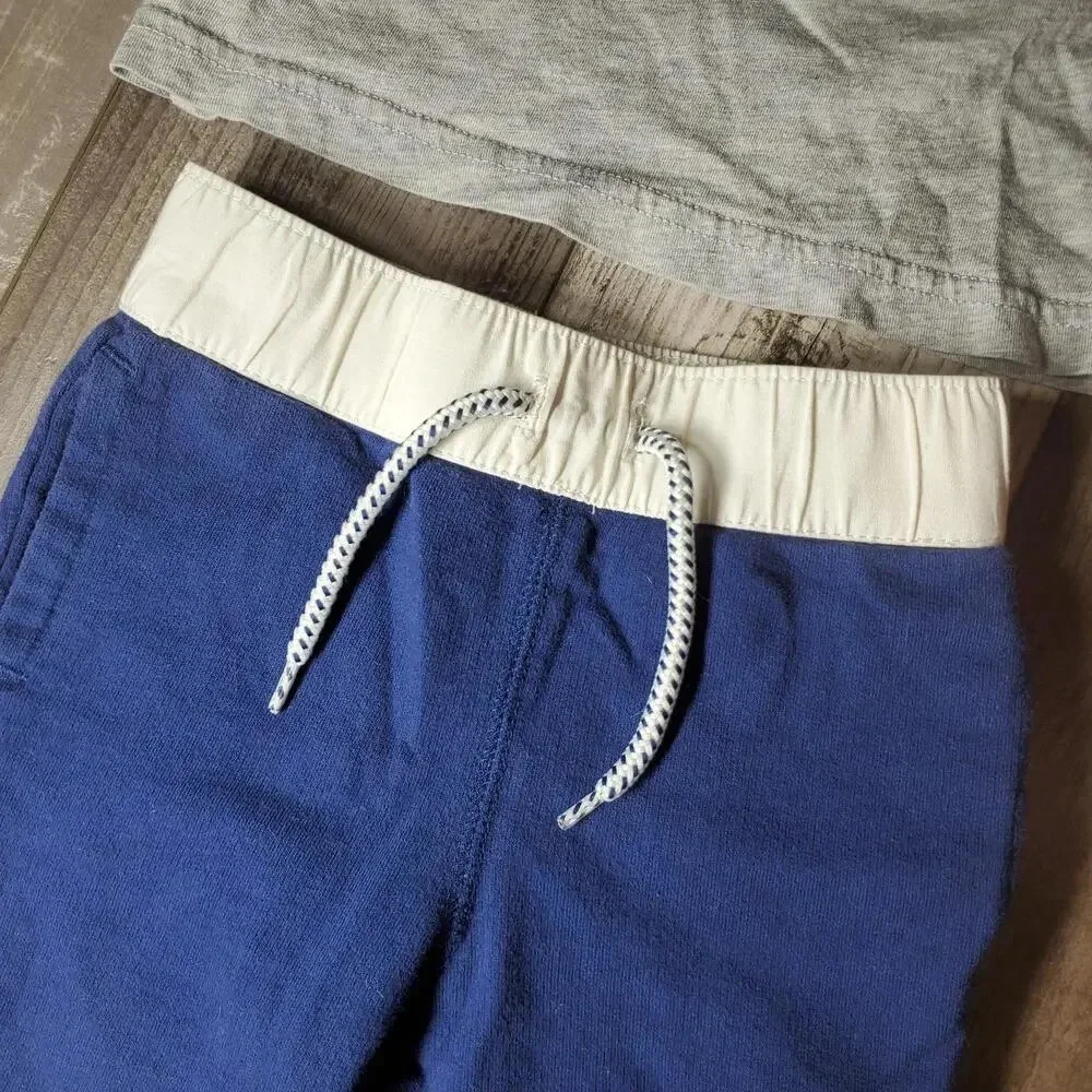 Crazy 8 Baby Boy 6-12m Blue and Gray Little Champ League Outfit NWOT